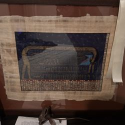 Hieroglyphs On Papyrus