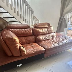 FREE Leather Couch – Must Pick Up Today