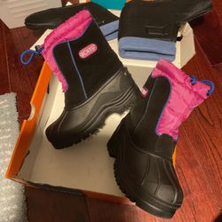 Sporto Girls Snow Boots Size 12