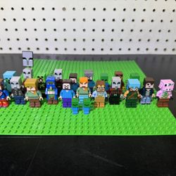 LEGO Minecraft Minifigure Bulk Lot ( Check Description) 