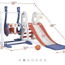 Kids Slide And Swing Set