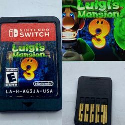 Luigi’s Mansion 3 Cartridge Only Nintendo Switch - Tested Working Authentic