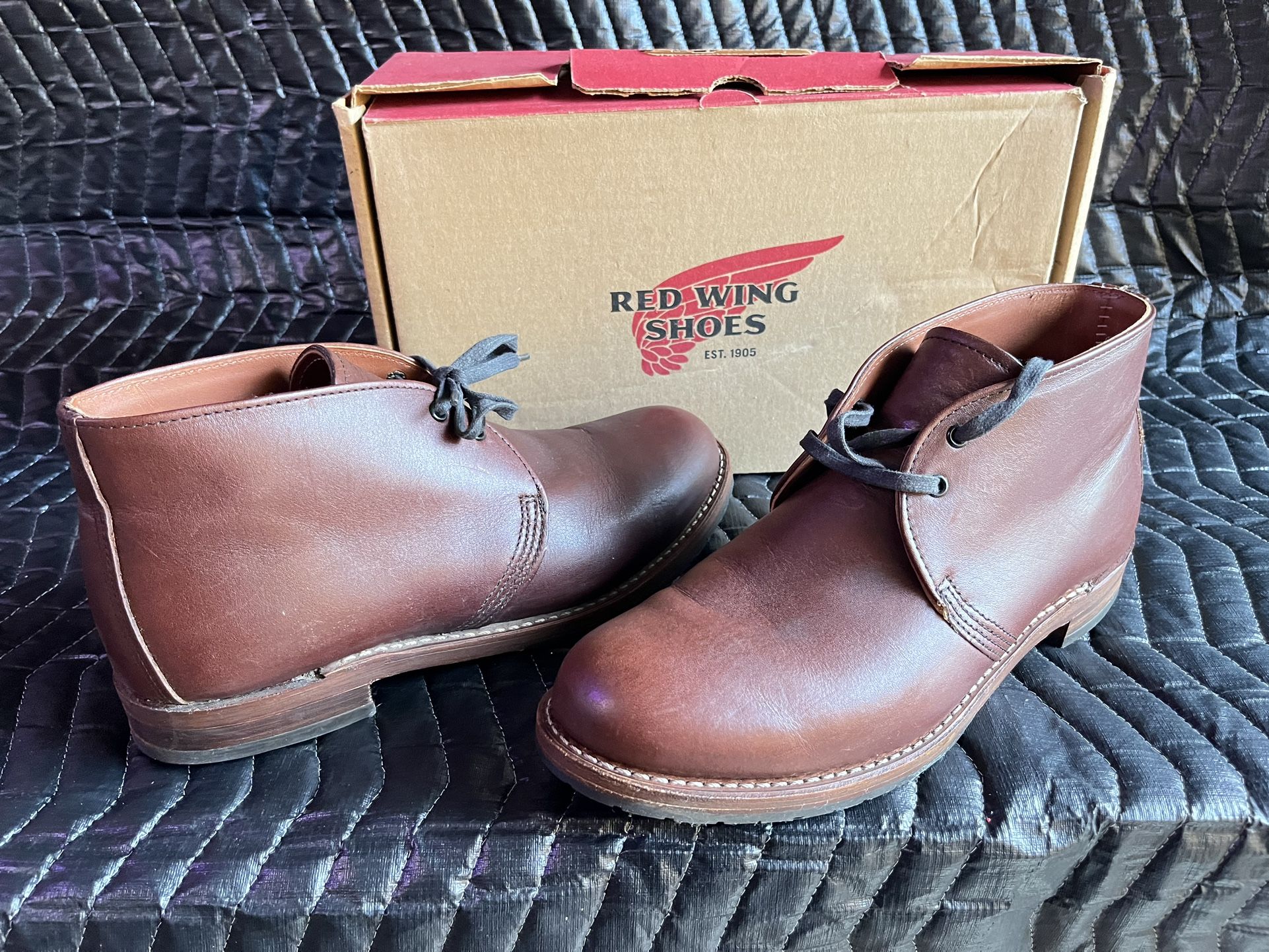 Red Wing 9017 Heritage Beckman Chukka Cigar Leather Work Mens Boots Size 10