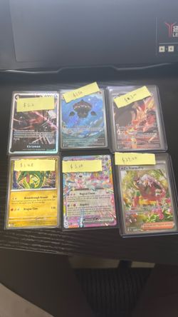 Pokemon Trading Card and One Piece trading card Kin’emon, Claydol, Larry’s Staraptor, Tayquaza, Sylveon ex, AZ’s Tranquility