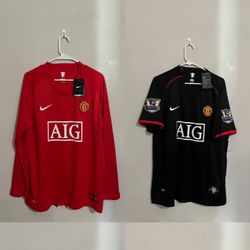 Manchester United 2007-08 Home Away Jersey (Medium Large XL)