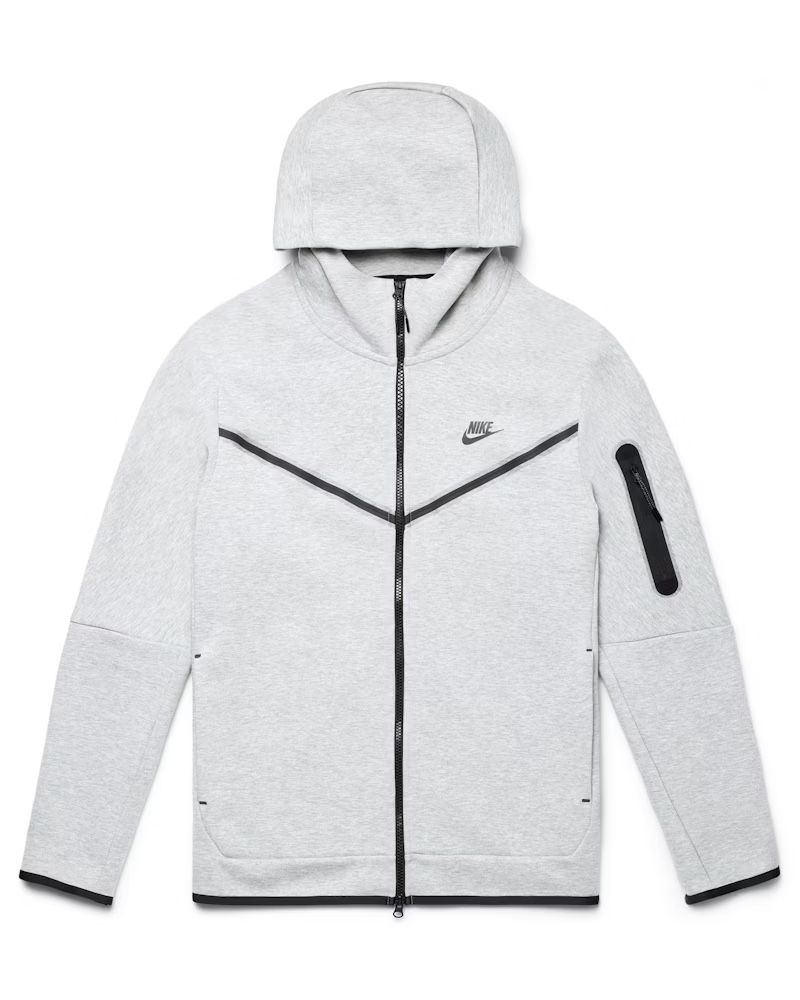 Large Mens Grey Nike Tech Fleece Hoodie 
