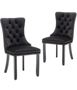 Hixkol velvet dining chairs