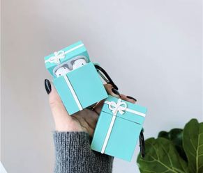 Tiffany Blue Box Gift Silicone AirPods Case 
