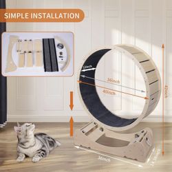 Skrnqcoz Large Cat Exercise Wheel 40 Inch