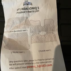 Hyundai Ionic 5 Floor Mats 
