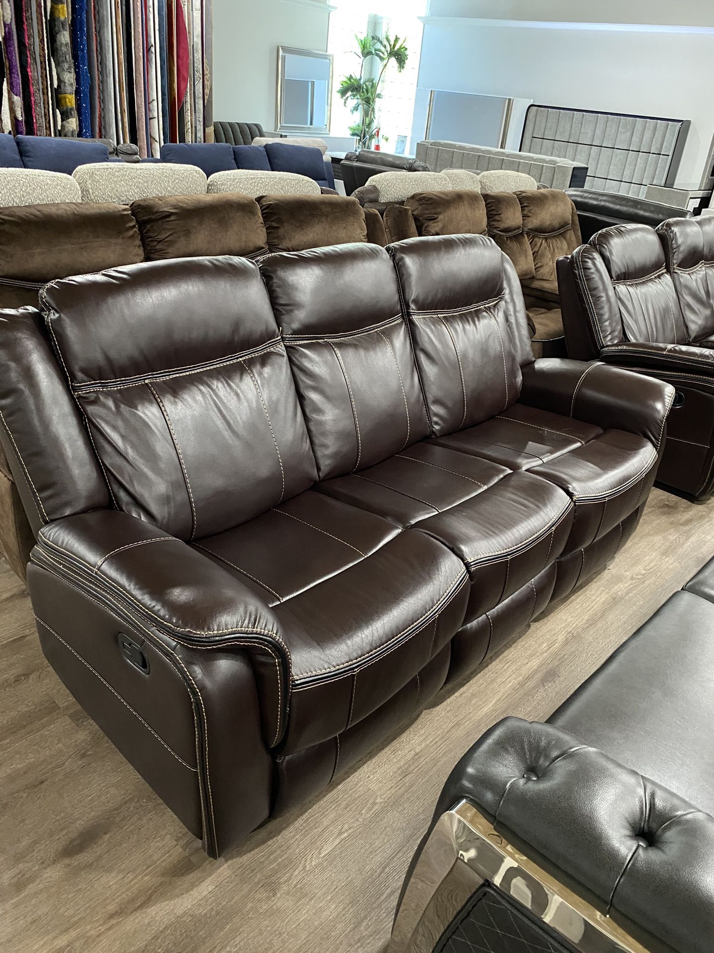 MANUAL RECLINING SOFA & LOVESEAT LIVING ROOM SET ON SALE JUEGO DE SALA SOFA Y BUTACA EN VENTA OFFER ENDS 11/25!!!****