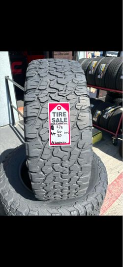 275-60-20LT BF Goodrich K02 A/T Full Used Tire Set $300 Free Mounting and Balancing