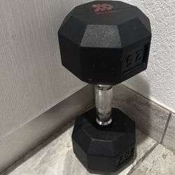 Single 25 lb dumbbell