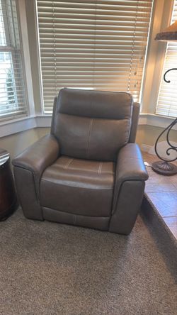 Flex Steel Leather Recliner Motorized
