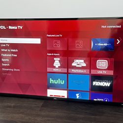 TV TLC 49” Roku Smart TV – Excellent Condition