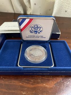 US Constitution Silver Dollar (year 1987)