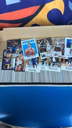Basketball cards for sale.