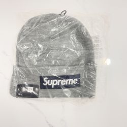 Supreme New Era Box Logo Beanie Gray New 