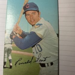 Signed Original Ron Santo Baseball Card 