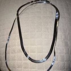 2 -925 Sterling Silver Necklace’s 