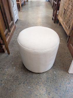 Milano fabric round ottoman
