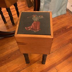 Antique Handcrafted Sewing Stand    ON SALE NOW 
