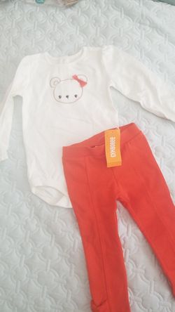 New baby girls gymboree size 18M - 24M 2pc winter outfit ponte pants and onesie long sleeve top 18 months gift Christmas
