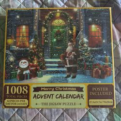 24-day Christmas Advent Calendar Jigsaw Puzzle 
