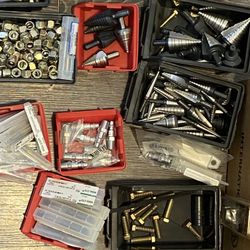 Step Bits, Taps, Drill Bits, Some Hardware . 