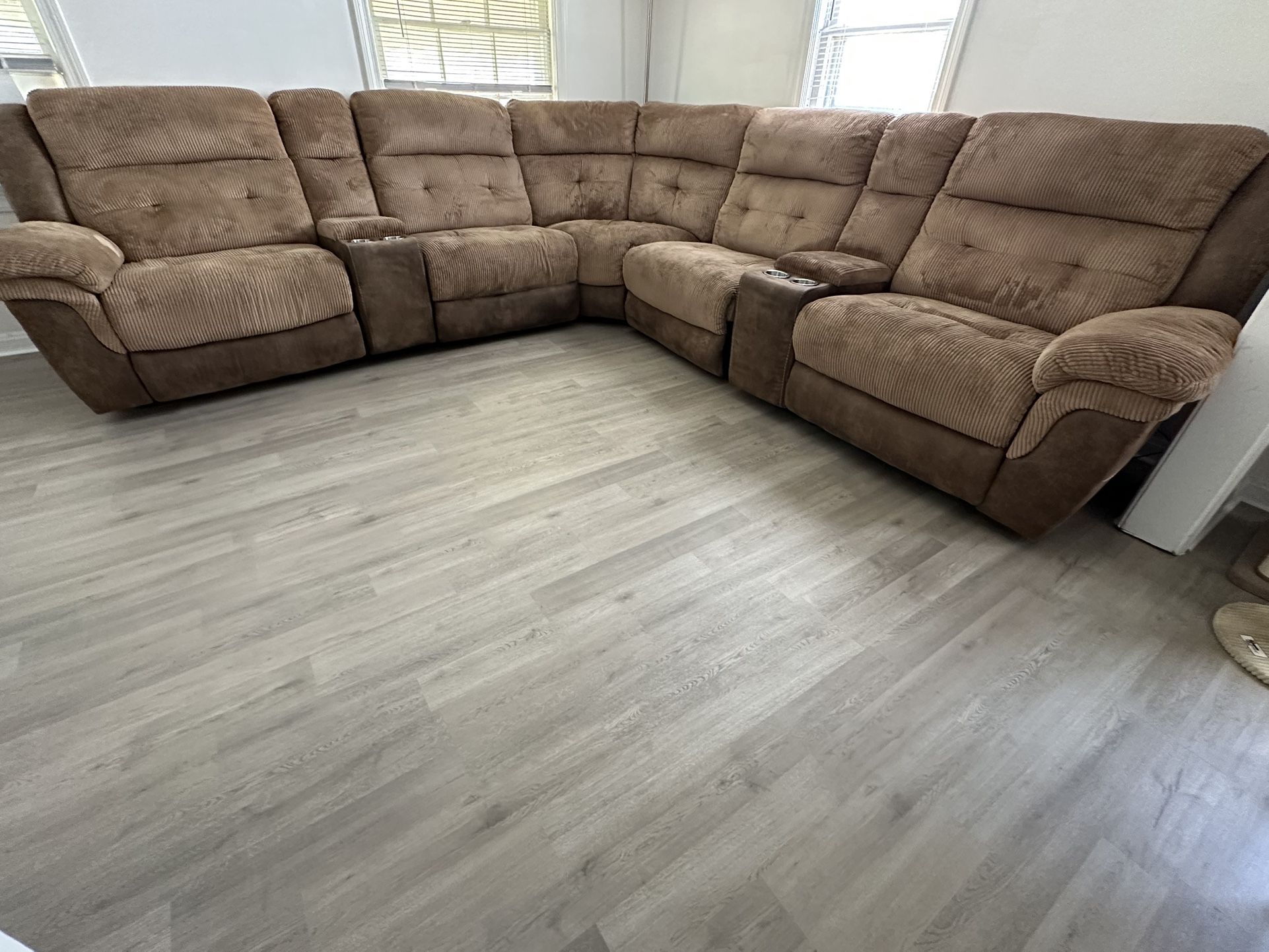 7 Piece Recline Sectional Couch