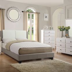 Queen Bedroom Set With Dresser And Mirror, Chest And Nightstand 