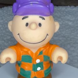 Vintage 1966 Peanuts Charlie Brown PVC Toy Figure ~ United Feature Syndicates