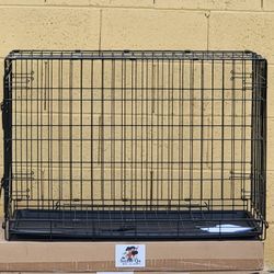 36" Dog Crate, New In Box, Pull Out Tray, Ez Clean, Ez Travel