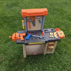 Step 2 Home Depot Workshop Workbench Replacement Part Utensil Basket Tray Orange