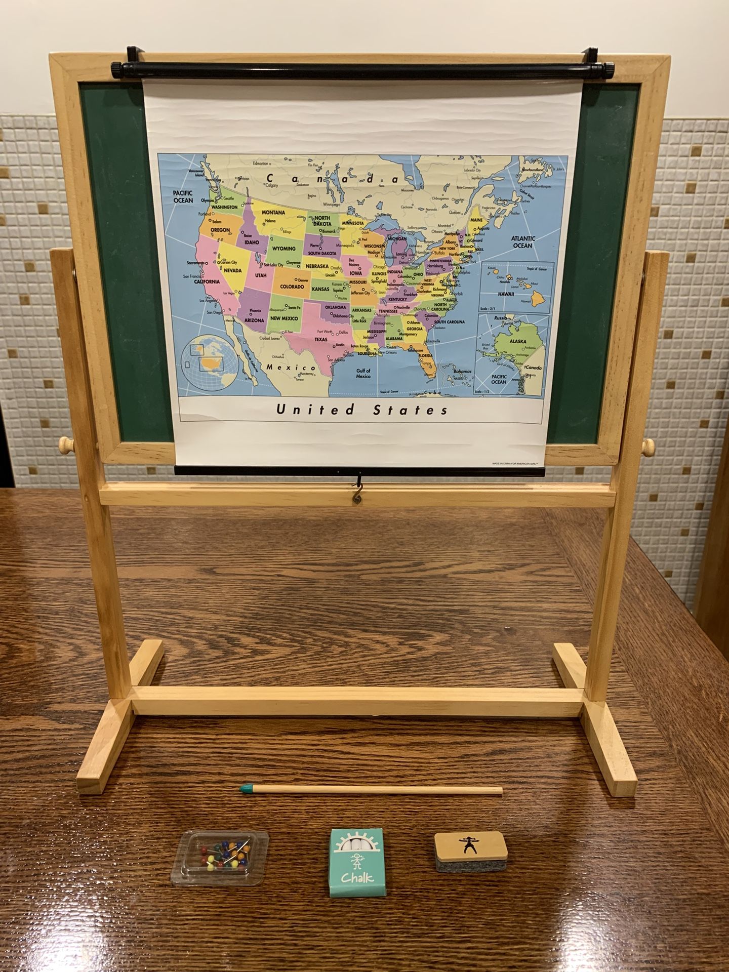 American girl doll chalkboard