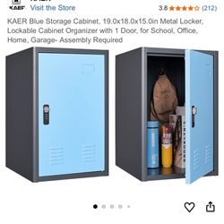 Blue Storage Cabinet 