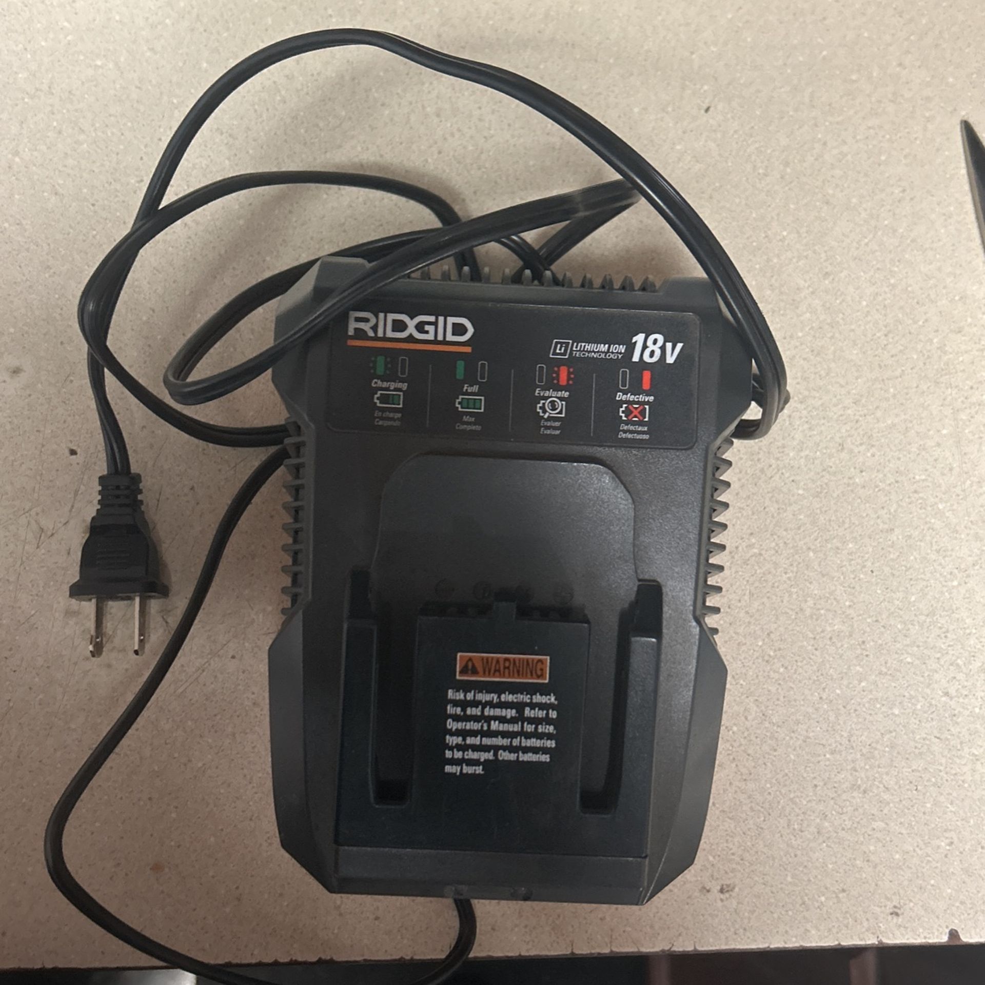 Ridgid 18V Battery Charger