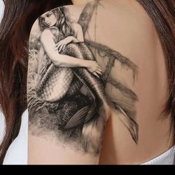 Mermaid Temporary Tattoo 