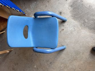 Blue Plastic Daycare/ Preschool Chair 