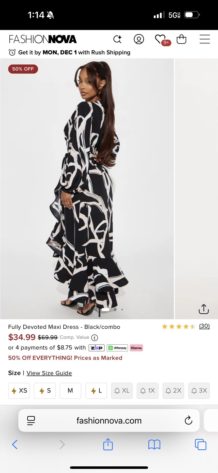 Beautiful Fashion Nova Holiday Dress 