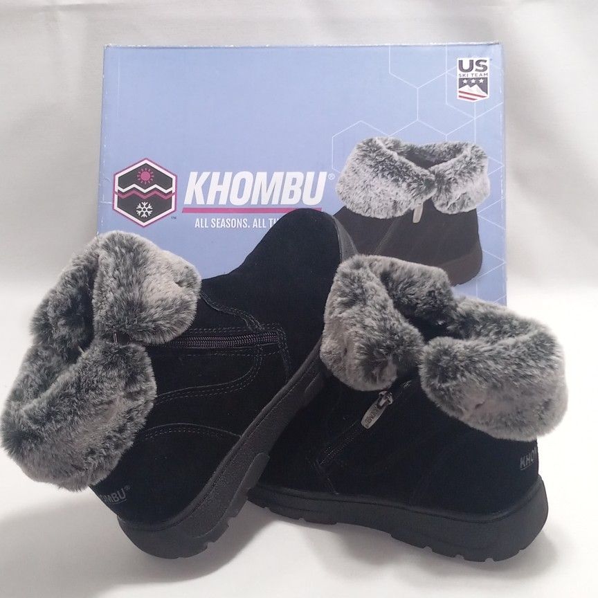 KHOMBU Ladies All-Weather Suede Ankle Boot Available in Size 7