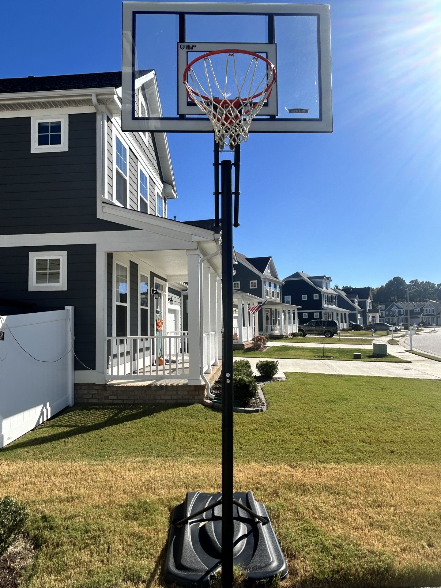 Adjustable Basketball Hoop – Great Condition!