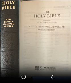 NRSV large print, leather, see 2nd pic