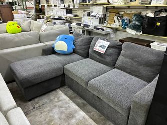 Coddle Aria fabric sleeper sofa with reversible chaise and storage