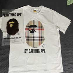 A Bathing Ape White Tee 