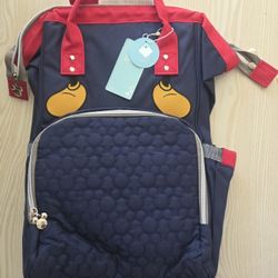Disney Navy Blue Daiper Bag with Bottle Warmer