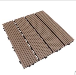 Golden Select WPC 12" x 12” Deck Tiles, 24 Tiles