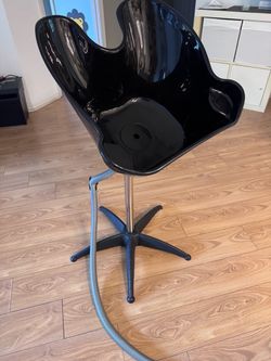 Height Adjustable Portable Salon Deep Shampoo Basin Sink Hair Treatment Bowl with Drain Hose Black