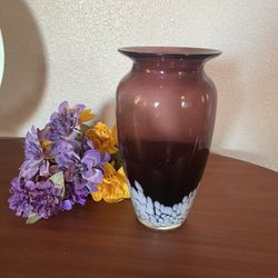 Dark Lavender Vase