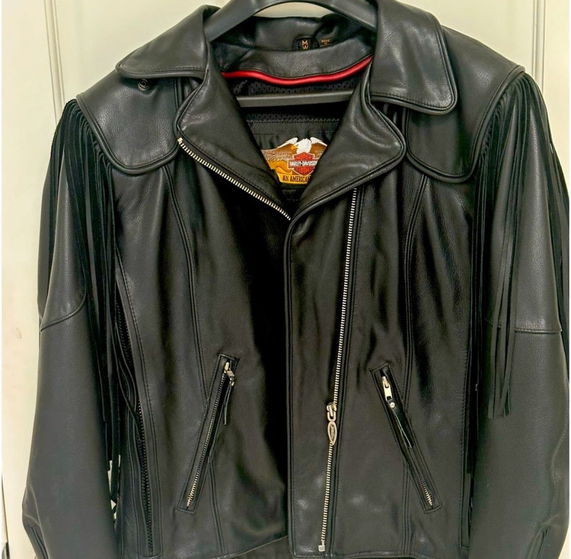 Fringed Leather Harley Davidson Jacket